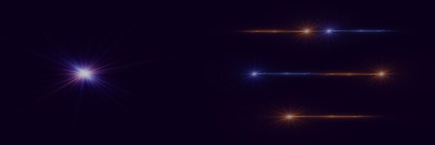 Colección de aspectos destacados Efecto de luz brillante