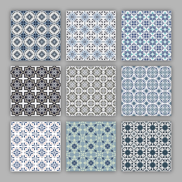 Colección de azulejos ornamentales