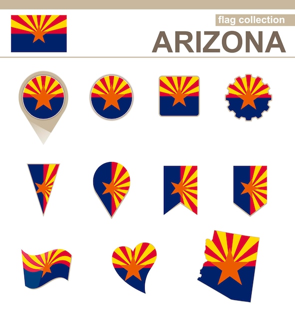 Colección de banderas de arizona, 12 versiones