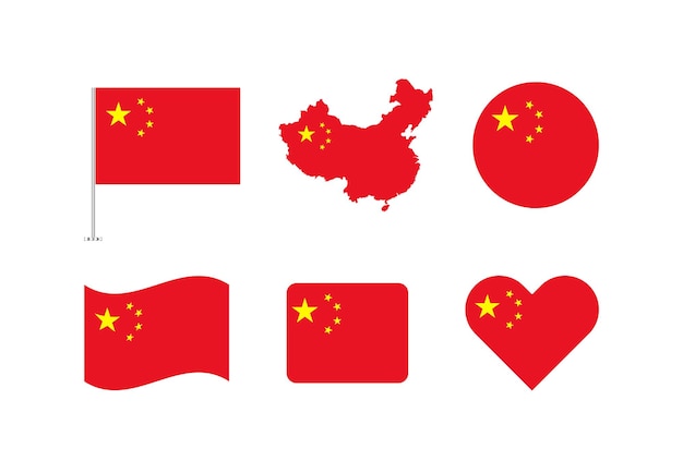 Colección de banderas de China