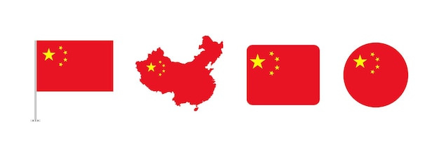 Colección de banderas de China