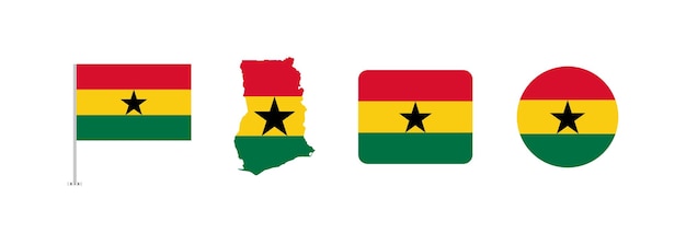 Colección de banderas de Ghana