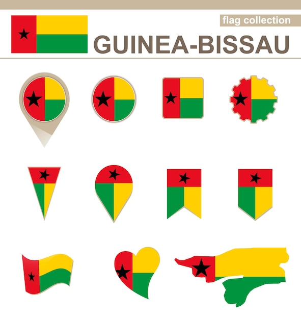 Colección de banderas de Guinea-Bissau, 12 versiones