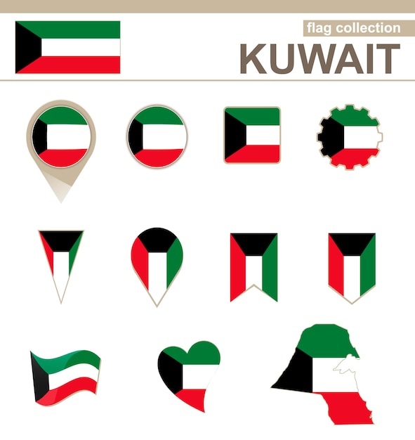 Colección de banderas de kuwait, 12 versiones