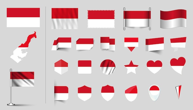 Colección de banderas de Mónaco