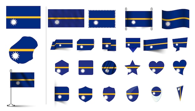 Colección de banderas de Nauru
