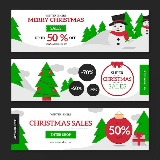 Colección de Banner de Navidad