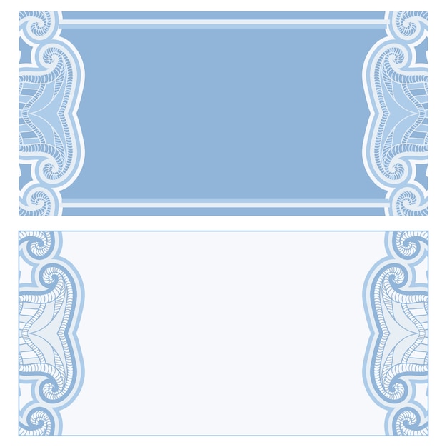 Colección de banners azules
