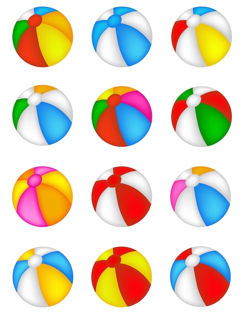 Vector colección beachball