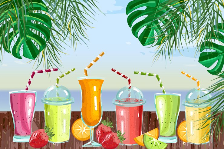Vector colección de bebidas de cóctel