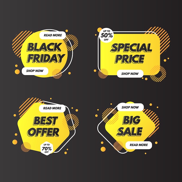 Colección Black Friday Label y Sale Set