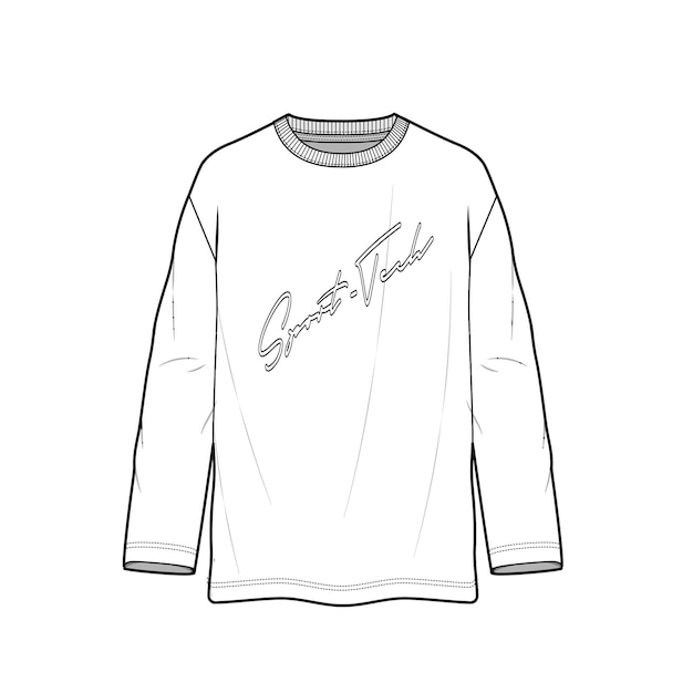 Colección de bocetos de moda camiseta con capucha