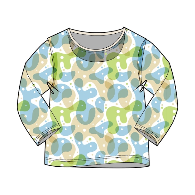 Colección de bocetos de moda camiseta