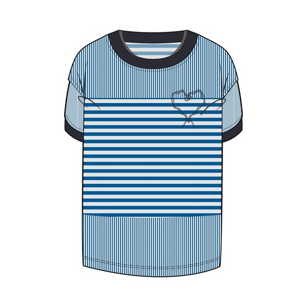 Colección de bocetos de moda camiseta