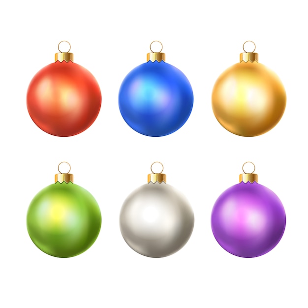 Colección de las bolas de Navidad