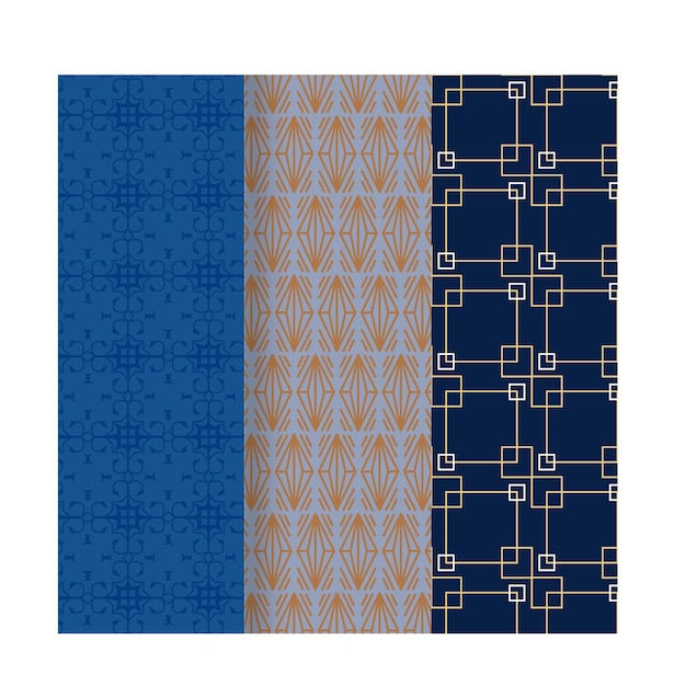 Colección de brillantes patrones de mosaico geométrico sin costuras de colores sin fin texturas de azulejos decorativos