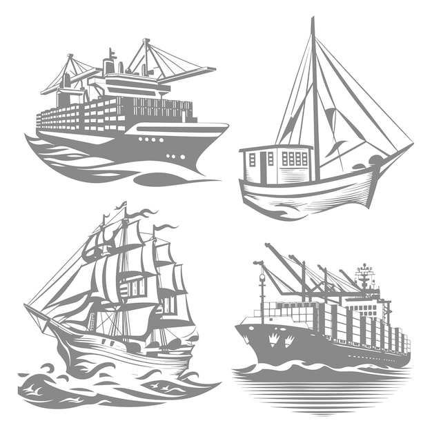 Colección de buques marítimos