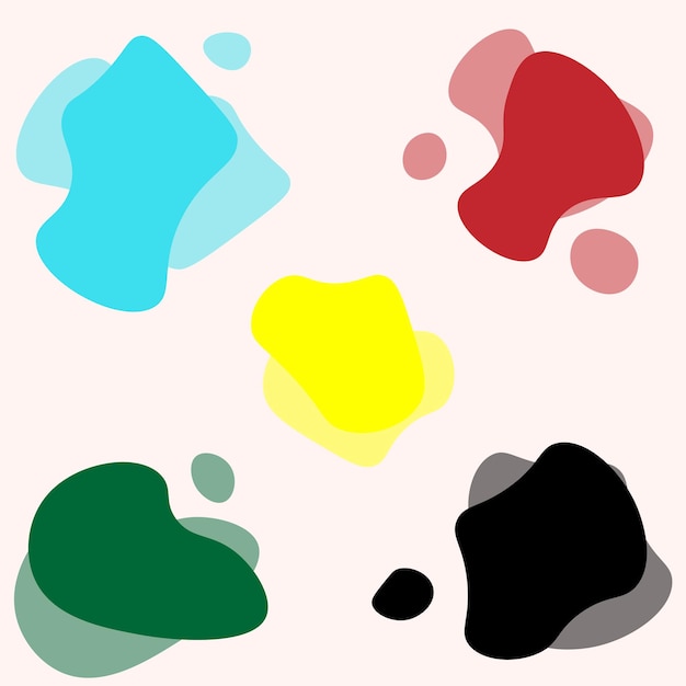 una colección de burbujas de diferentes colores y colores