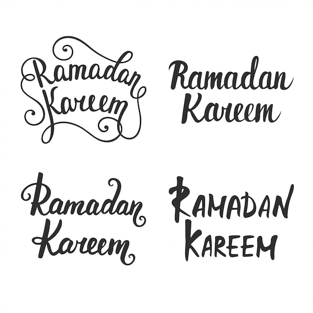 Colección de caligrafía moderna Ramadan Kareem