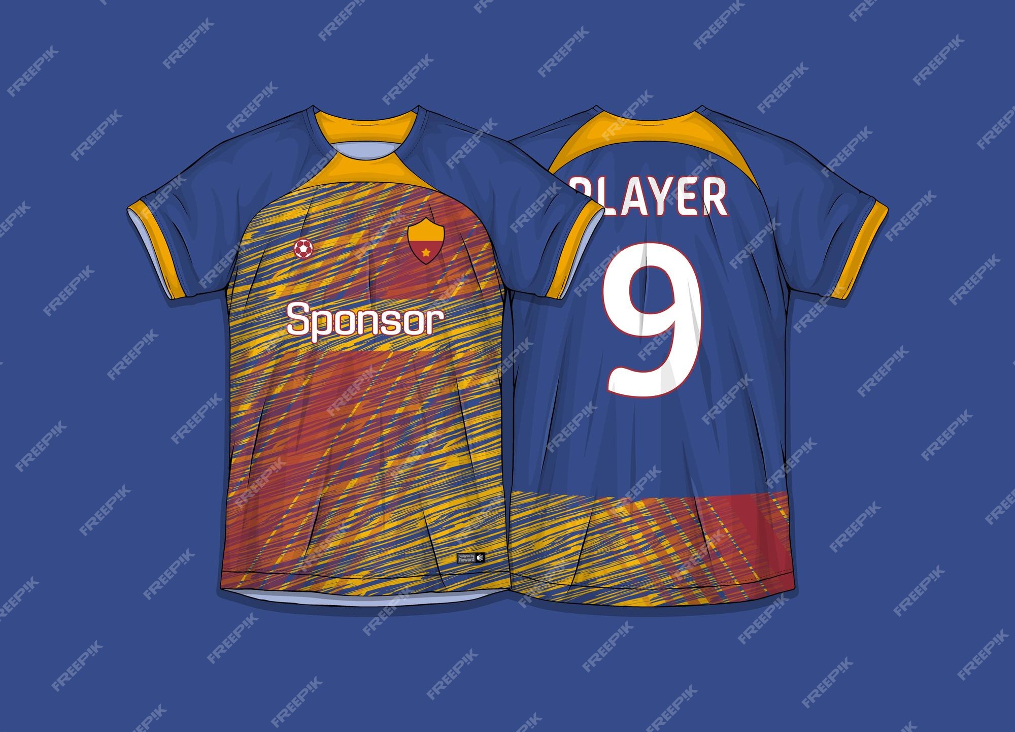 Colección camisetas deportivas kit de fútbol para | Vector Premium