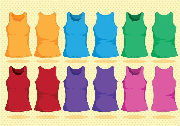 Colección de camisetas de tanque de colores