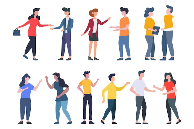 Colección de caracteres de personas vectoriales