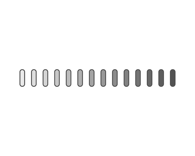 Colección Cargando el icono de estado de la barra Ilustración vectorial Conjunto de íconos cargados por vectores Descargar progreso No cargar o cargar