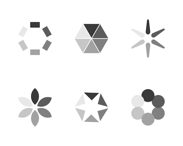 Colección Cargando el icono de estado de la barra Vector Establecer los íconos cargados Descargar progreso No cargar o cargar