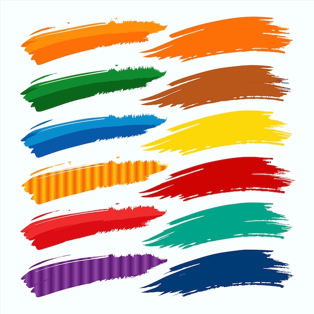una colección de cintas coloridas con diferentes colores