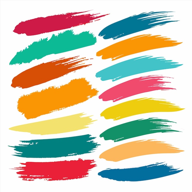 una colección de círculos de colores arco iris con un fondo blanco