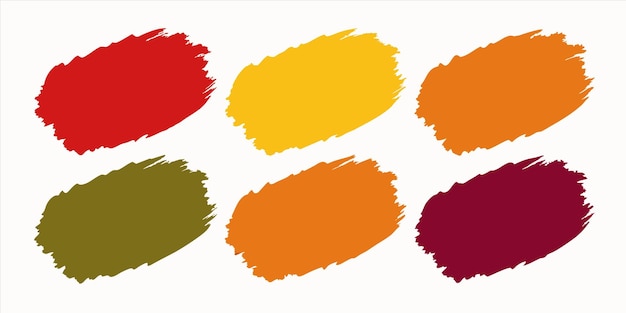 una colección de colores con algunos colores de pintura en el medio