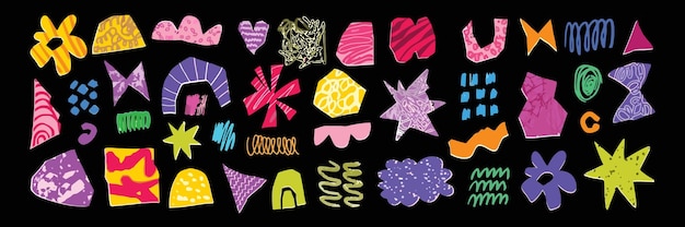 una colección de coloridas estrellas crochetadas y la palabra "I love quot"