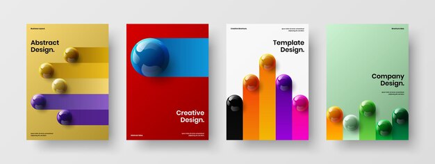 Colección de concepto de diseño de vector de volante moderno