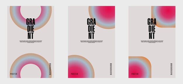 Colección de conceptos creativos de portadas o carteles en estilo minimalista moderno para la identidad corporativa