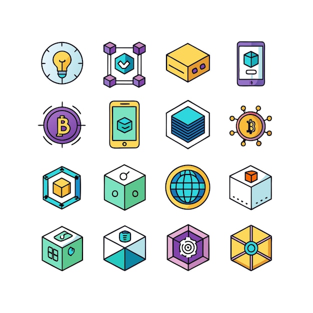 Colección de conjuntos de iconos de contacto para sitios web y aplicaciones móviles