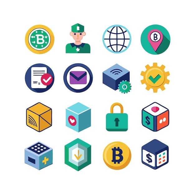 Colección de conjuntos de iconos de contacto para sitios web y aplicaciones móviles