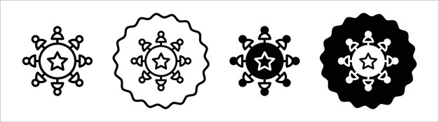 Colección de conjuntos de símbolos de iconos de conocimiento de marca Conjunto de signos vectoriales simples de conocimiento de la marca