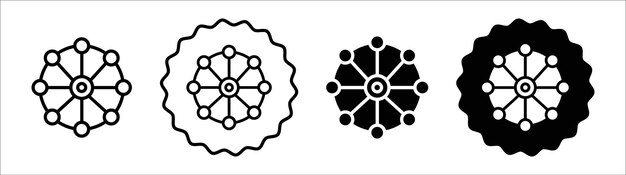 Colección de conjuntos de símbolos de iconos de modelado de negocios Conjunto de signos vectoriales de modelado simple de negocios