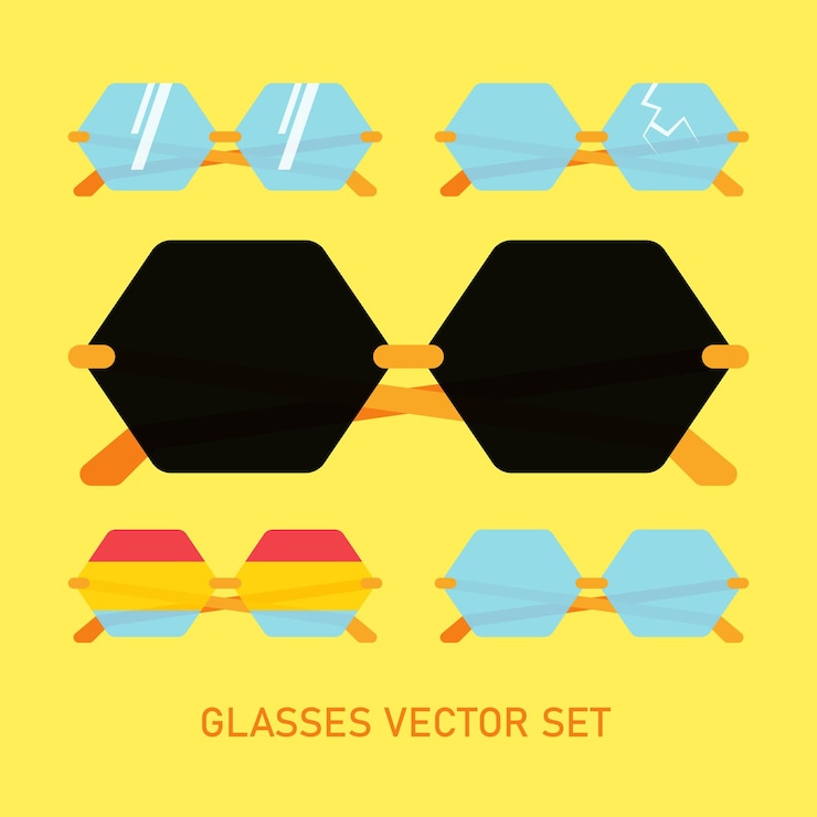 Vector colección de conjuntos de vectores de gafas
