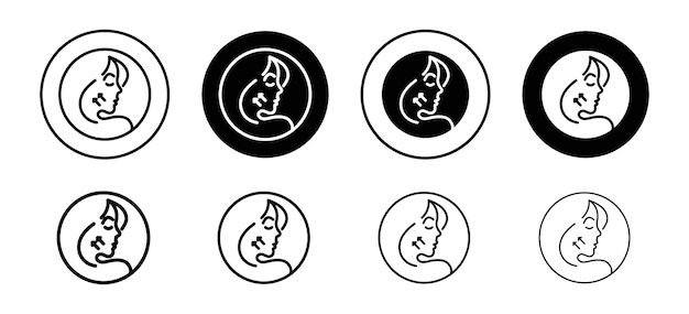 Colección de conjuntos vectoriales de iconos de facelift para la web