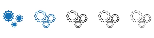 Colección de conjuntos vectoriales de iconos de funciones para la web