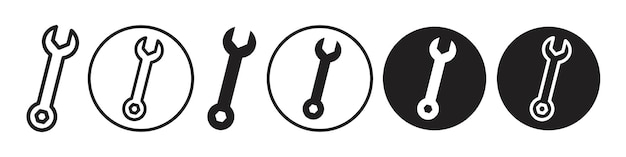 Colección de conjuntos vectoriales de iconos de llave para la web