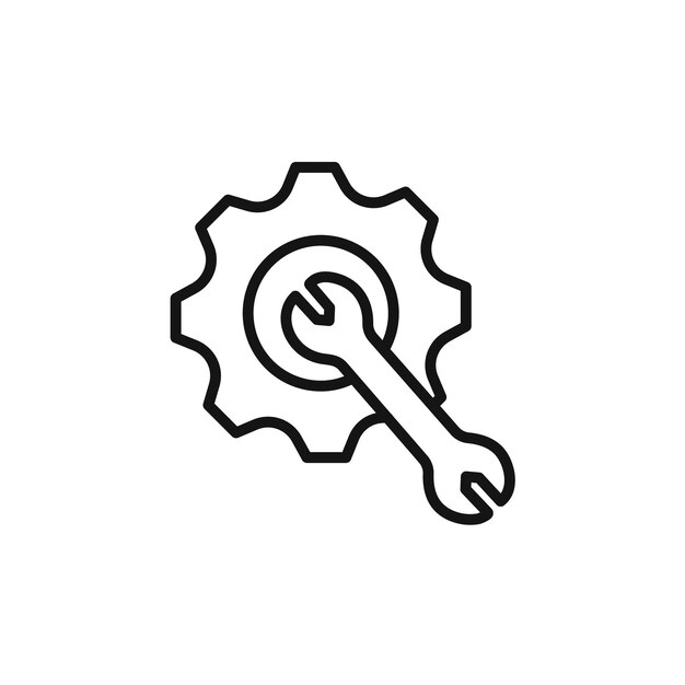 colección de conjuntos vectoriales de iconos de servicio de ingeniería para la web