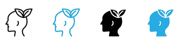 Colección de conjuntos vectoriales de iconos verdes para la web