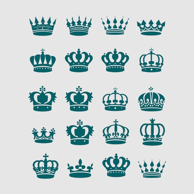 una colección de coronas para el rey
