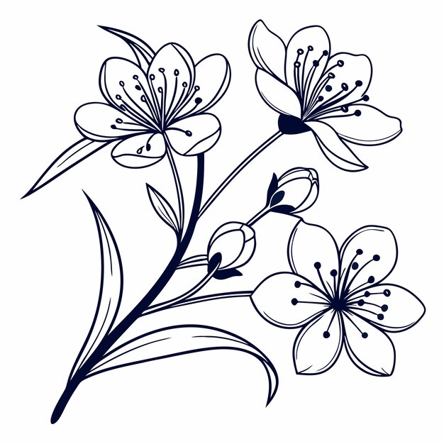 Colección creativa Varios diseños de flores