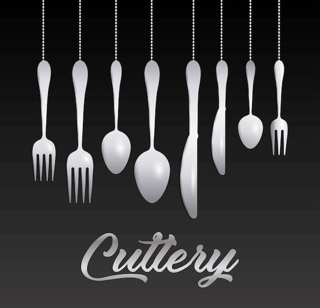 Colección de cubiertos de plata