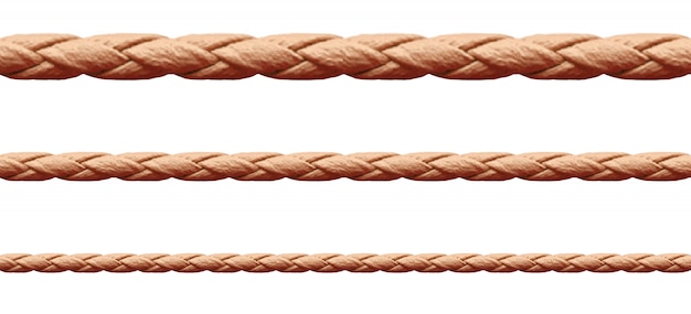 Vector colección de cuerda de varias cuerdas en blanco
