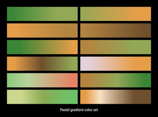 Colección degradado de colores pastel