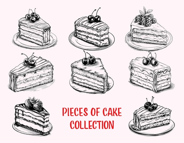 Colección de dibujos Pieces of cake